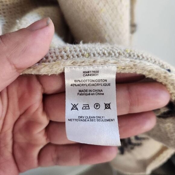 CHASER Western Waterfall Draping Open Cardigan Cotton Blend - Picture 3 of 6